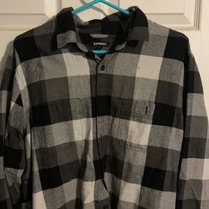 Express; Black grey and white flannel (large)